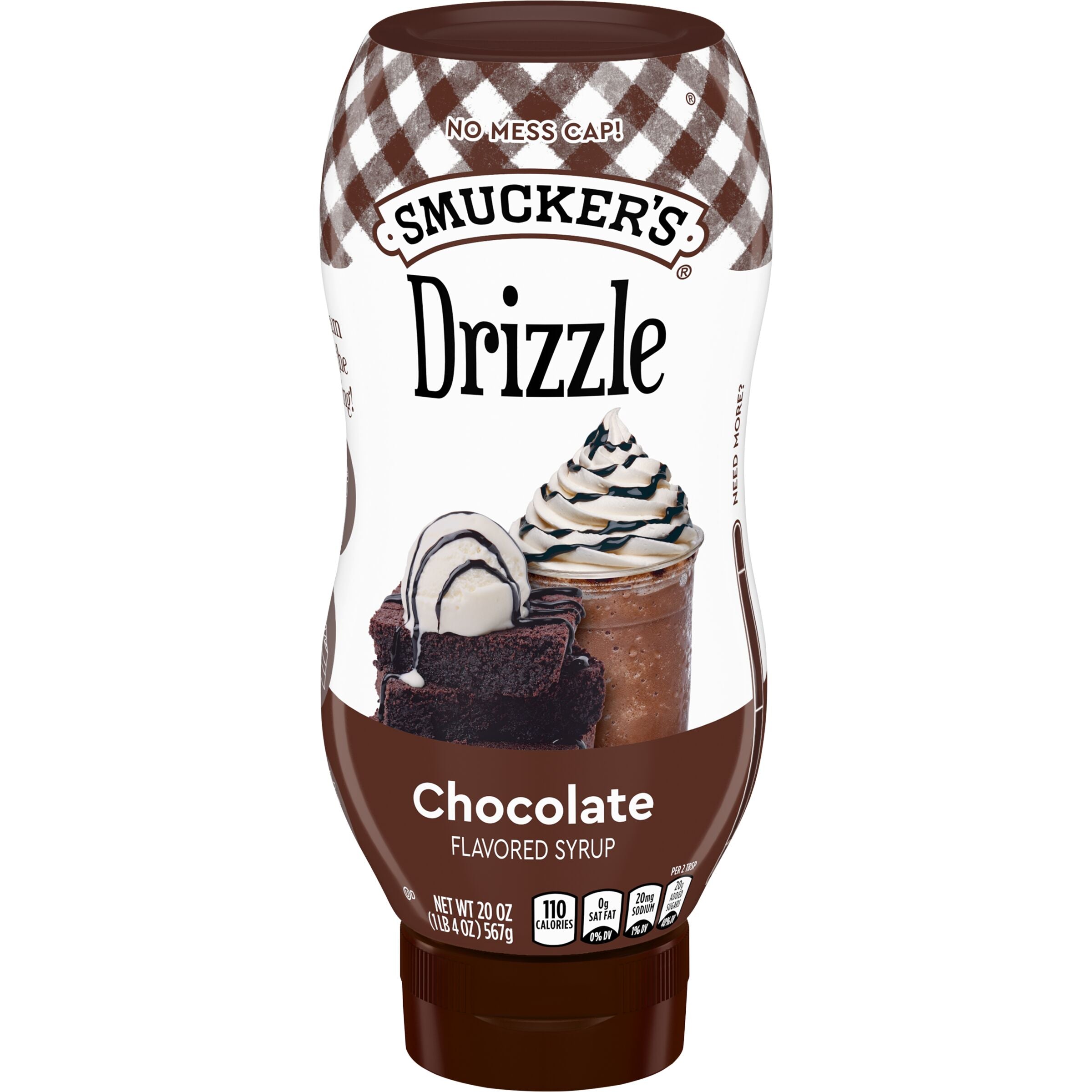 Smucker's Drizzle Chocolate Flavored Syrup, 20 Oz. Squeeze Bottle