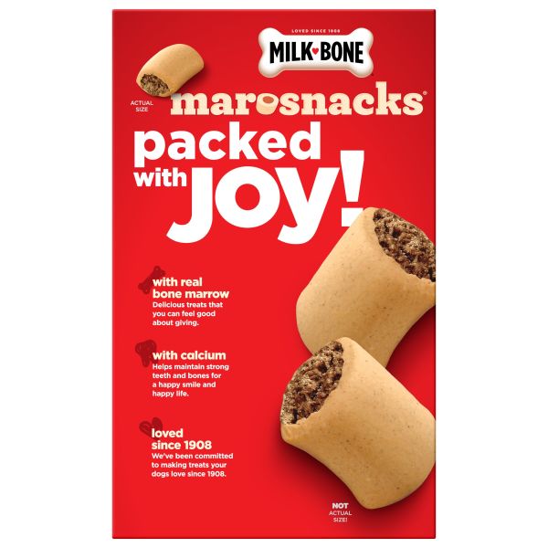 Milk-Bone MaroSnacks Peanut Butter Flavor Dog Treats With Bone Marrow, 15 oz.