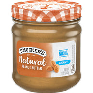 Smucker's Natural Creamy No Salt Added Peanut Butter, 12 oz