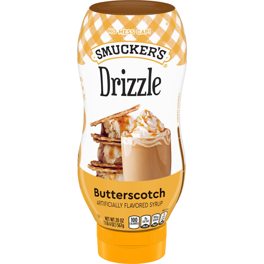 Smucker’s Drizzle Caramel Flavored Syrup, 20 Oz. Squeeze Bottle