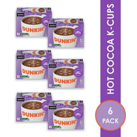 Dunkin' Milk Chocolate Hot Cocoa Flavored Mix, K-Cup Pods, 6 Pack - BEST IF USED BY 12-7-24