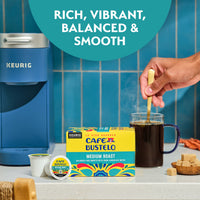 Cafe Bustelo Medium Roast Coffee, K-Cup Pods, 10 count, "Rich, Vibrant, Balanced & Smooth"