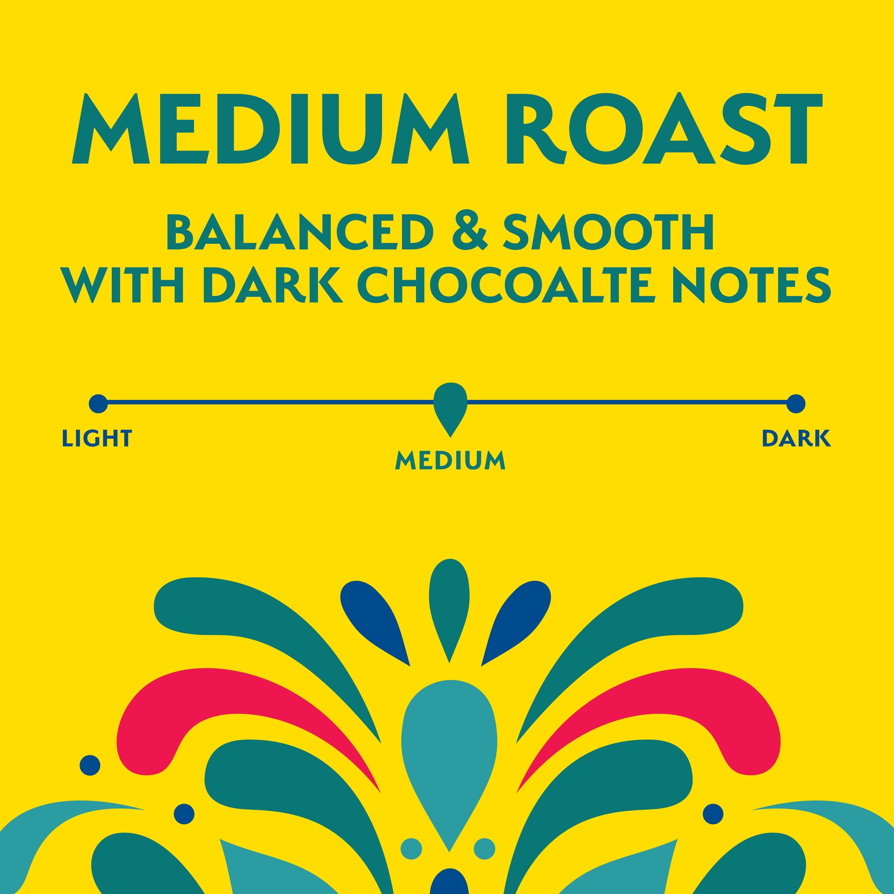Cafe Bustelo Medium Roast Coffee, K-Cup Pods, 10 count, Medium Roast