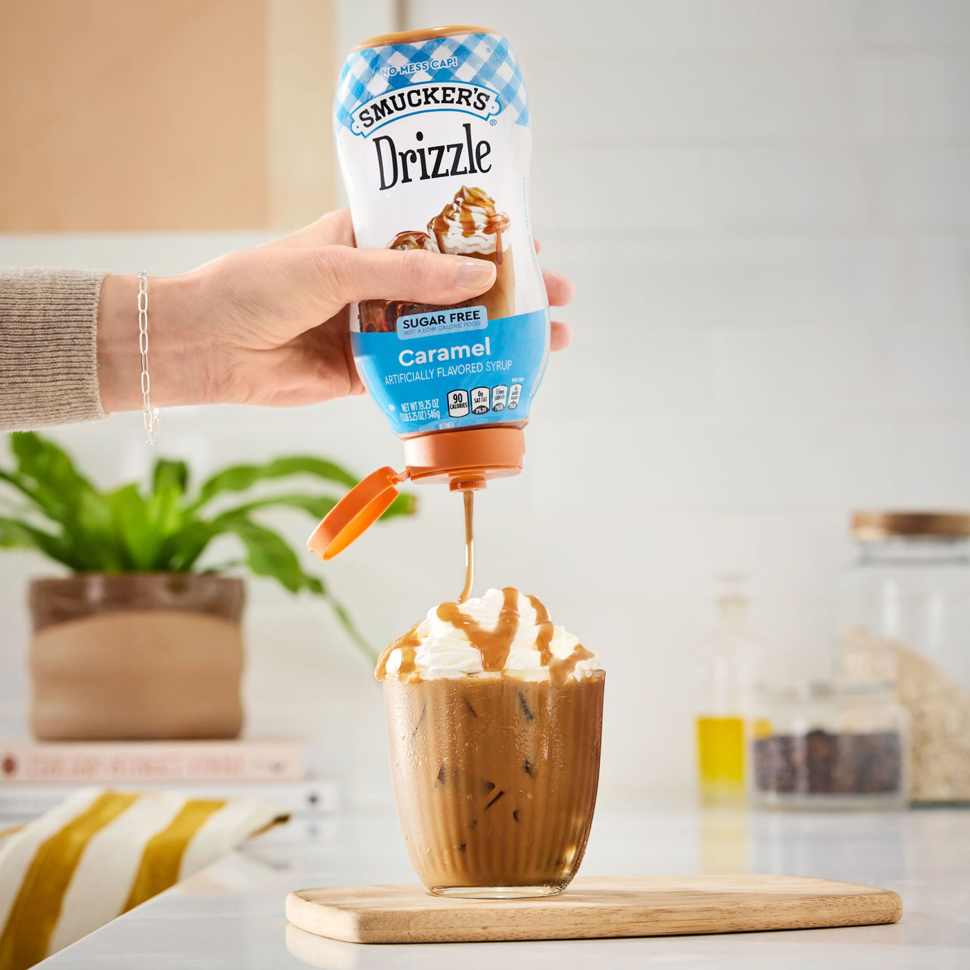 Smucker's Drizzle Sugar Free Caramel Flavored Syrup, 19.25 oz