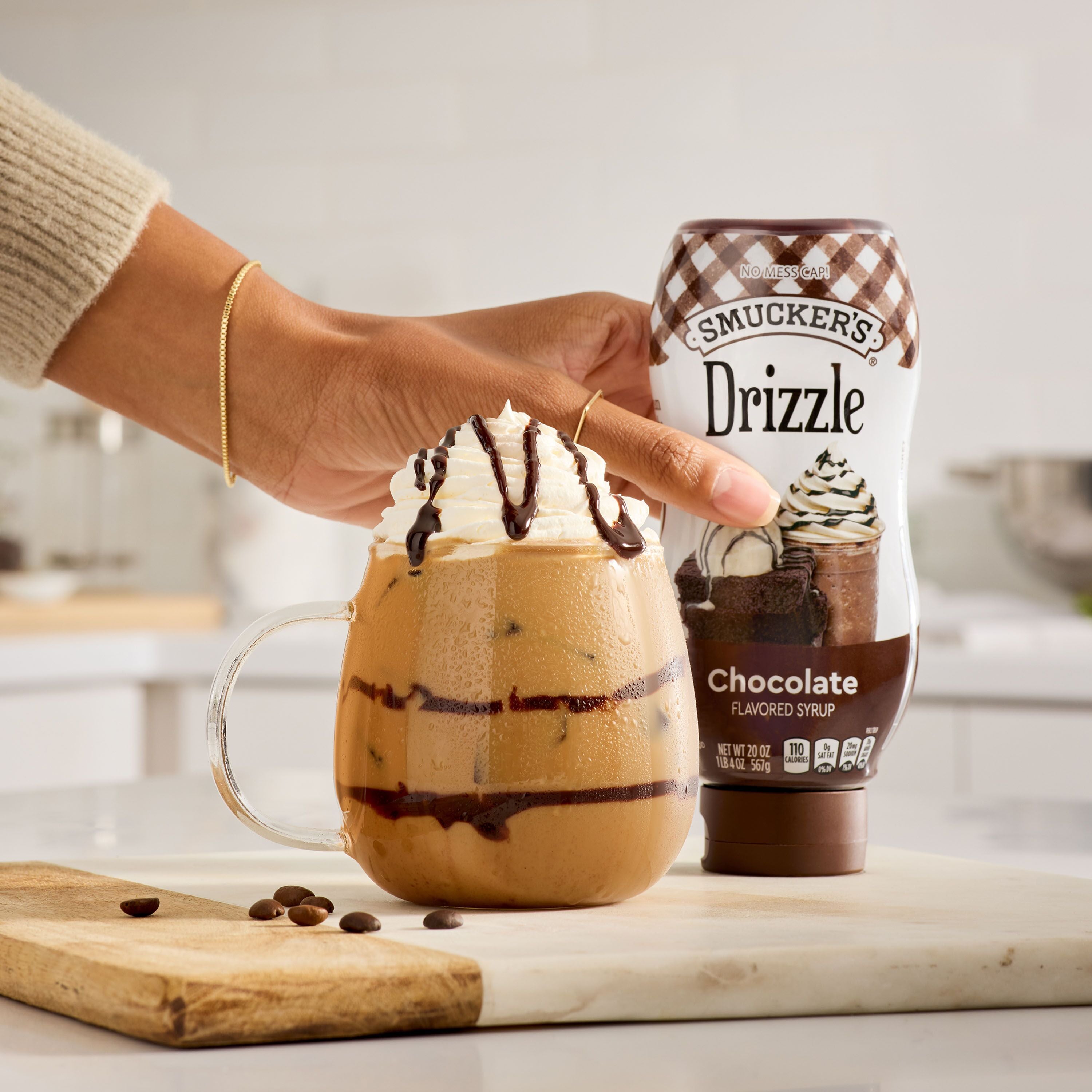 Smucker’s Drizzle Chocolate Flavored Syrup, 20 Oz. Squeeze Bottle