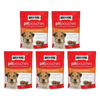 Milk-Bone Pill Pouches with Real Chicken Dog Treats, 5 Pack - BEST IF USED BY 11-2-24