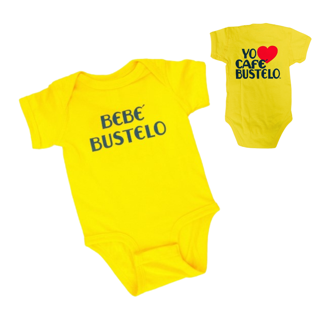 Cafe Bustelo Bebe Bustelo Baby Onesie, Front