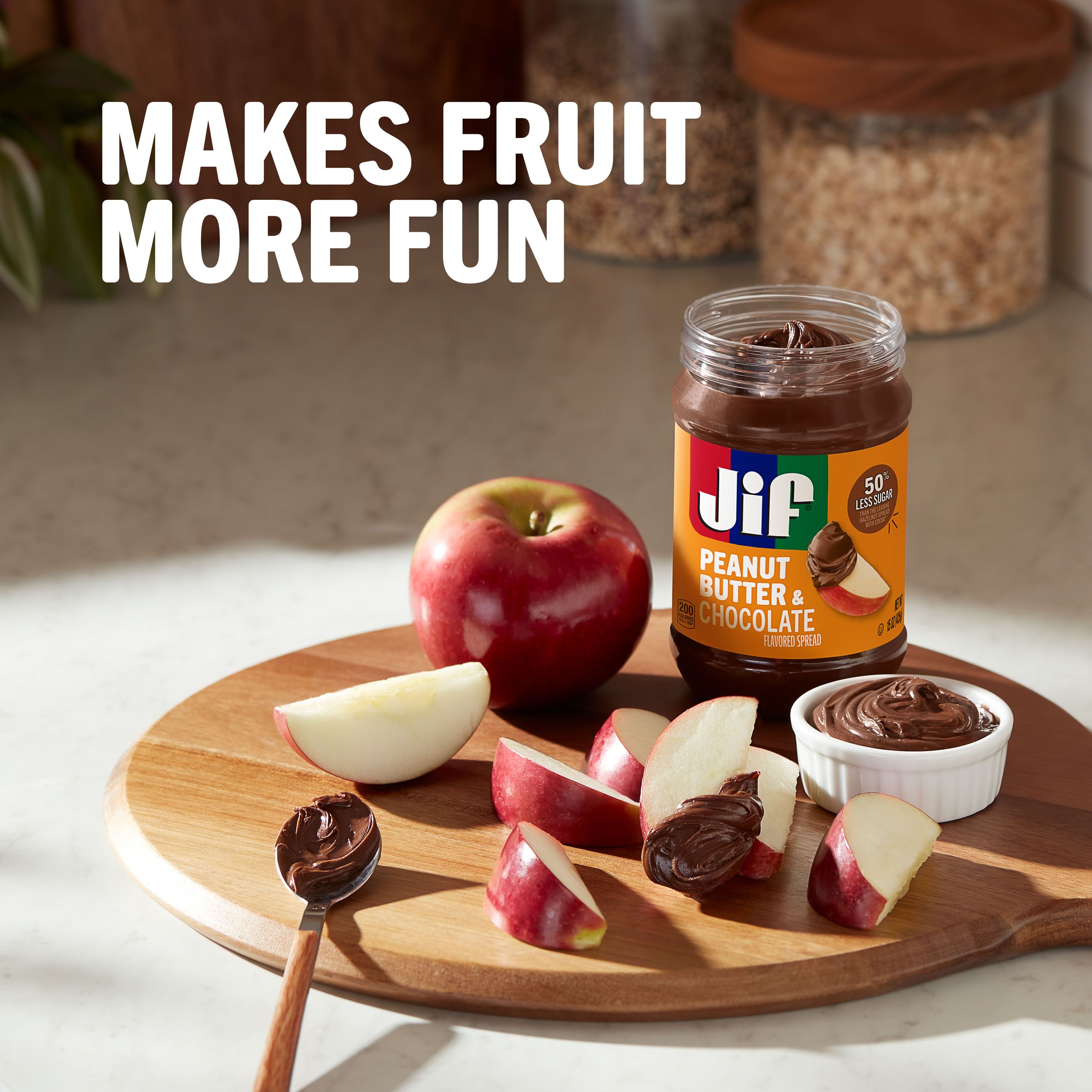 Jif Peanut Butter And Chocolate Flavored Spread, 15 oz