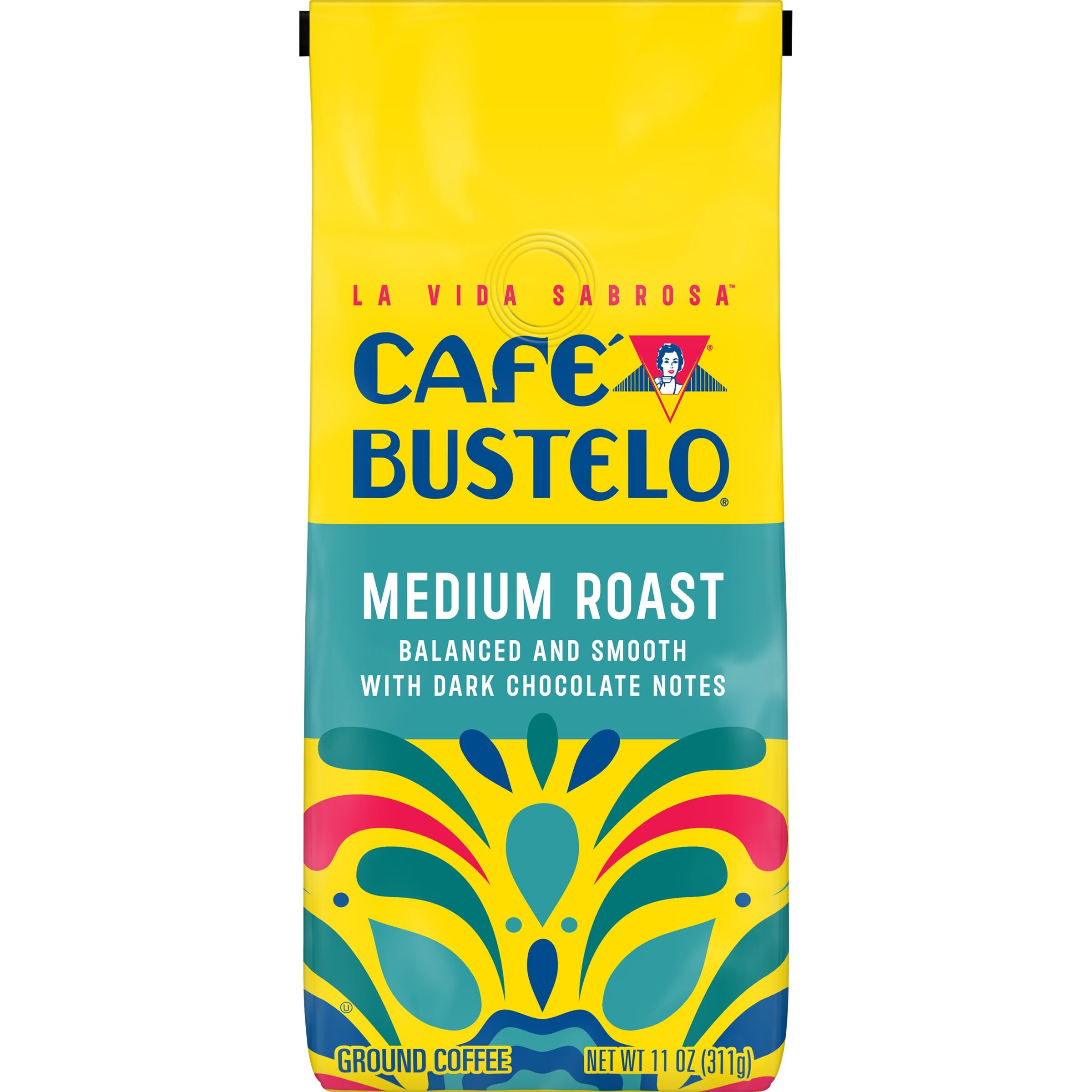 Cafe Bustelo Medium Roast Ground Coffee, 11 oz, Front