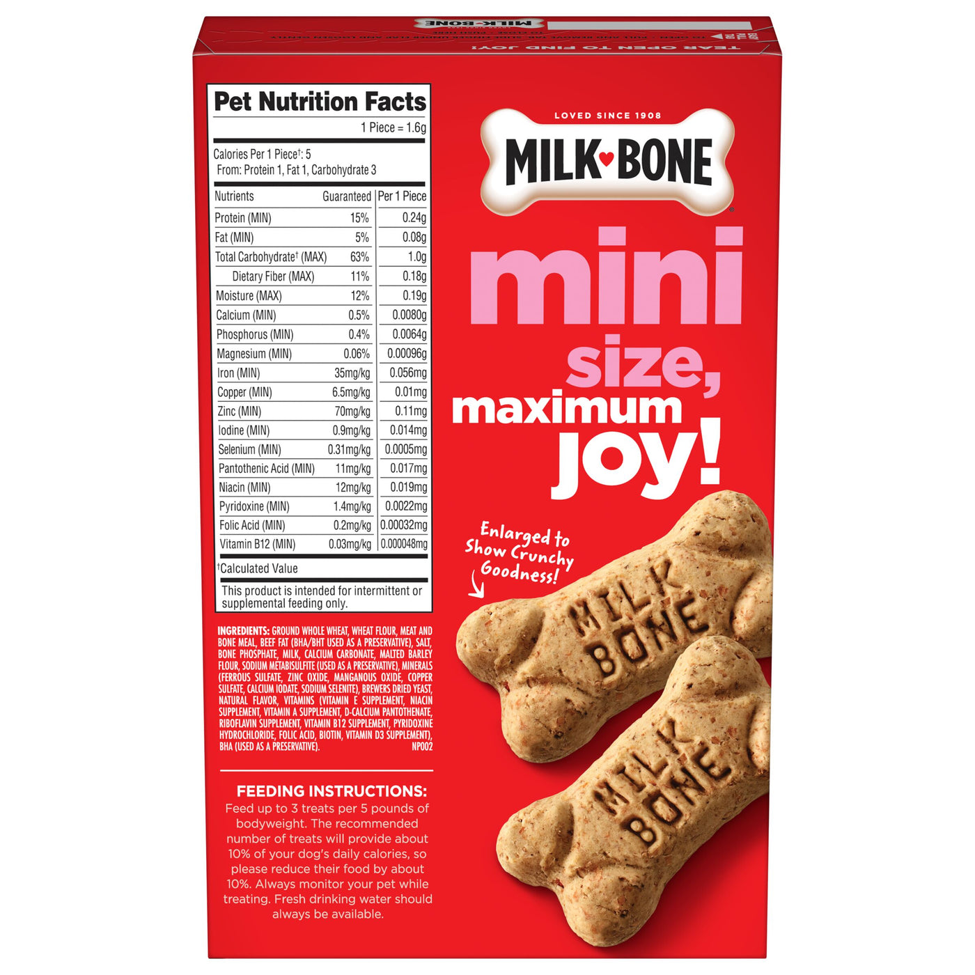 Milk-Bone Mini’s Original Biscuits, Mini Dog Treats, 15 oz