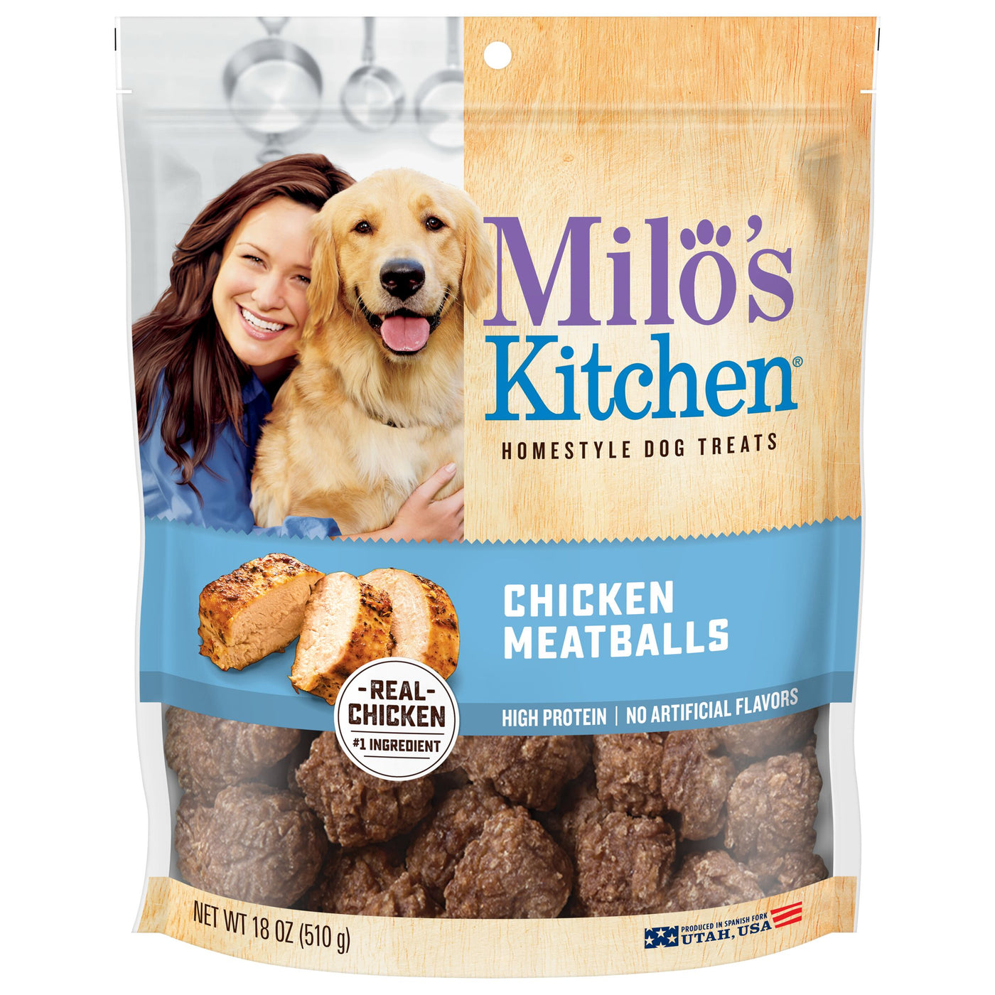 Milo's Kitchen Chicken Meatballs Dog Treats