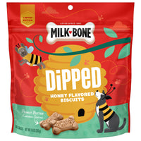 Milk-Bone Dipped Honey Flavored Biscuits With Peanut Butter Flavored Coating, 10 oz, Front of Pack