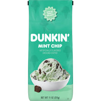 Dunkin’ Mint Chip Artificially Flavored Coffee, Ground Coffee, 11 oz