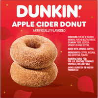Dunkin’ Apple Cider Donut Artificially Flavored Coffee, K-Cup Pods, 10 Count, Directions