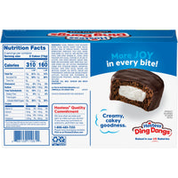 Hostess Ding Dongs Snack Cakes, Chocolate Flavor, 10 count, Back of Pack