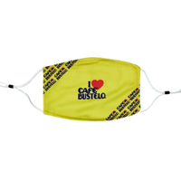 I Heart Cafe Bustelo Face Mask, One Size, Front