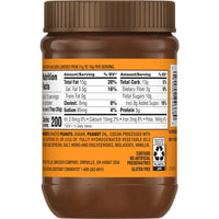 Jif Peanut Butter And Chocolate Flavored Spread, 15 oz, Back