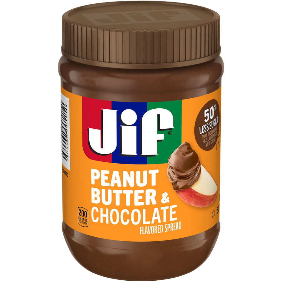Jif Peanut Butter And Chocolate Flavored Spread, 15 oz