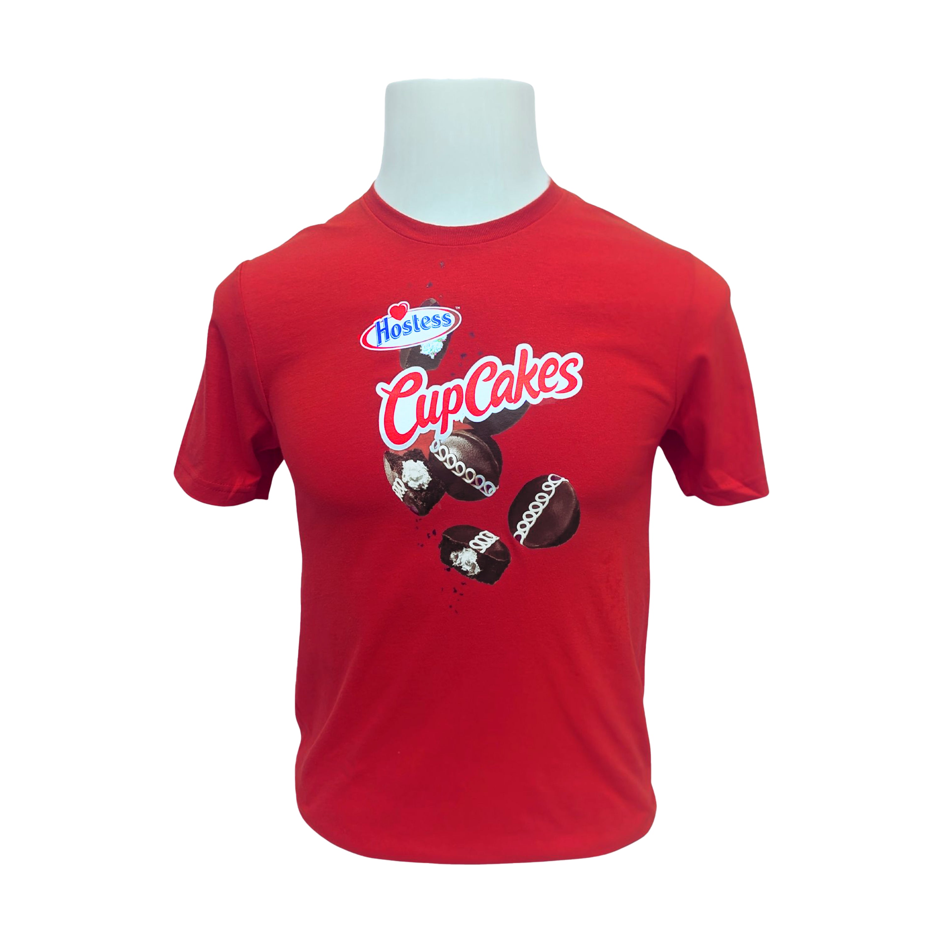 CupCakes Red Adult T-Shirt, Front