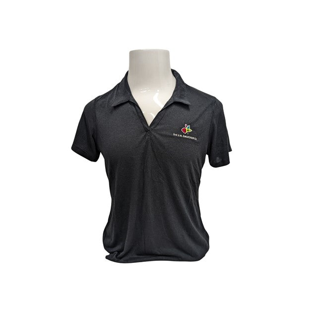 Smucker's Women's Black Polo, Front