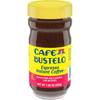 Cafe Bustelo Espresso Style Dark Roast, Instant Coffee Jar, 7.05 oz, Front