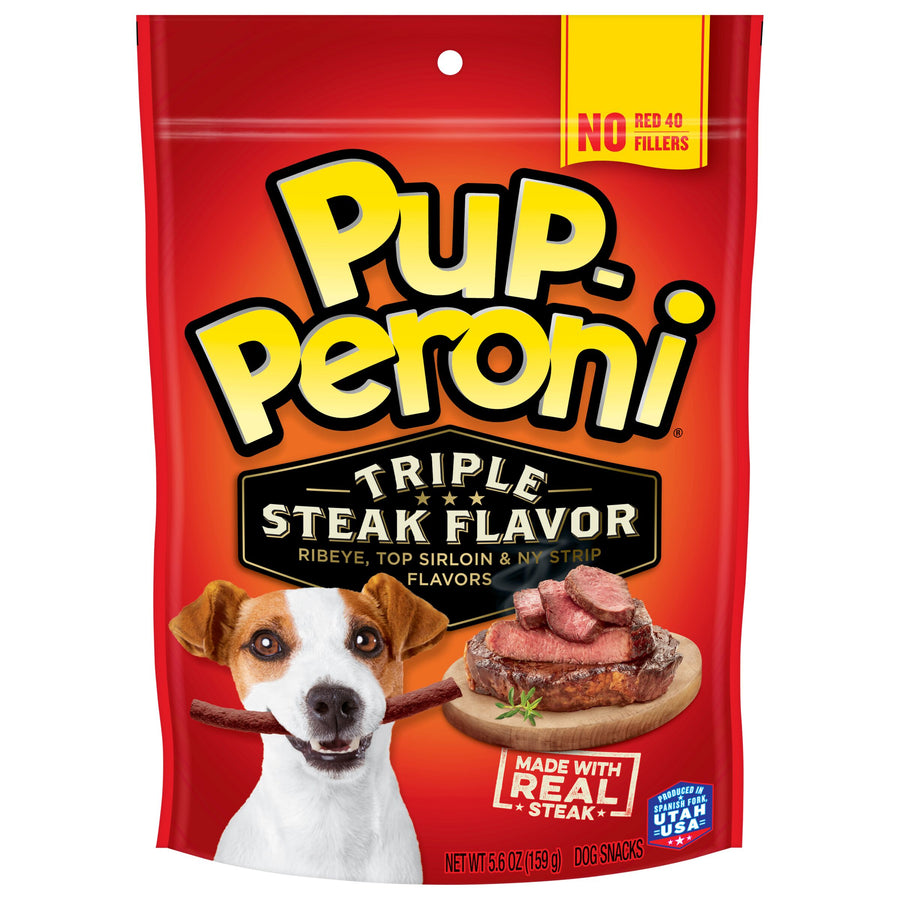Pup-Peroni Triple Steak Flavor Dog Treats, 5.6 oz