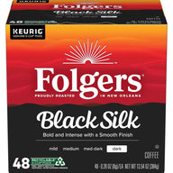 Folgers Black Silk, Dark Roast Coffee, K-Cup Pods
