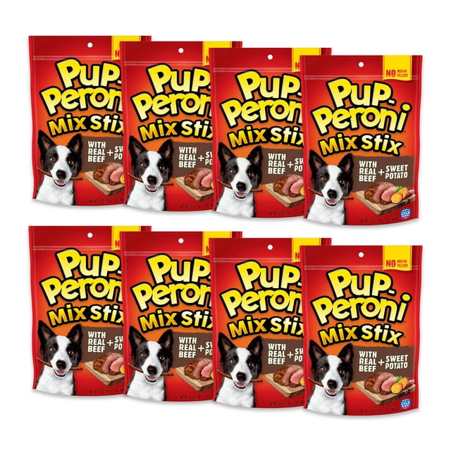 Pup-Peroni Mix Stix With Real Beef and Sweet Potato Dog Treats, 8 Pack - BEST IF USED BY 11-27-24