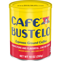 Cafe Bustelo Espresso Style Dark Roast, Ground Coffee Can, 10 oz, Front