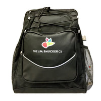 Black Backpack Cooler, Black, Front