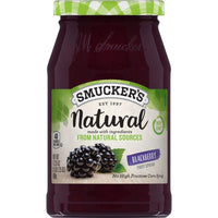 Smucker's Natural Blackberry Fruit Spread, 17.25 oz, Front