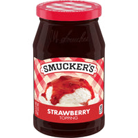 Smucker's Strawberry Topping, 11.75 oz, Front