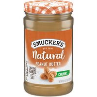 Smucker's Natural Chunky Peanut Butter, 26 oz, Front