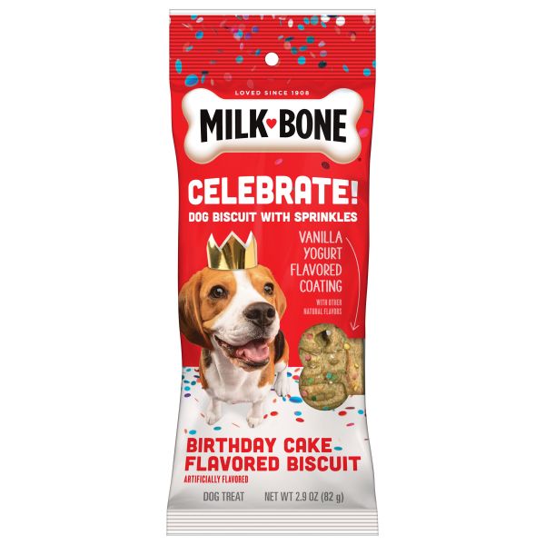 Milk-Bone Extra-Large Dipped CELEBRATE! Dog Biscuit, 2.9 oz. Pouch