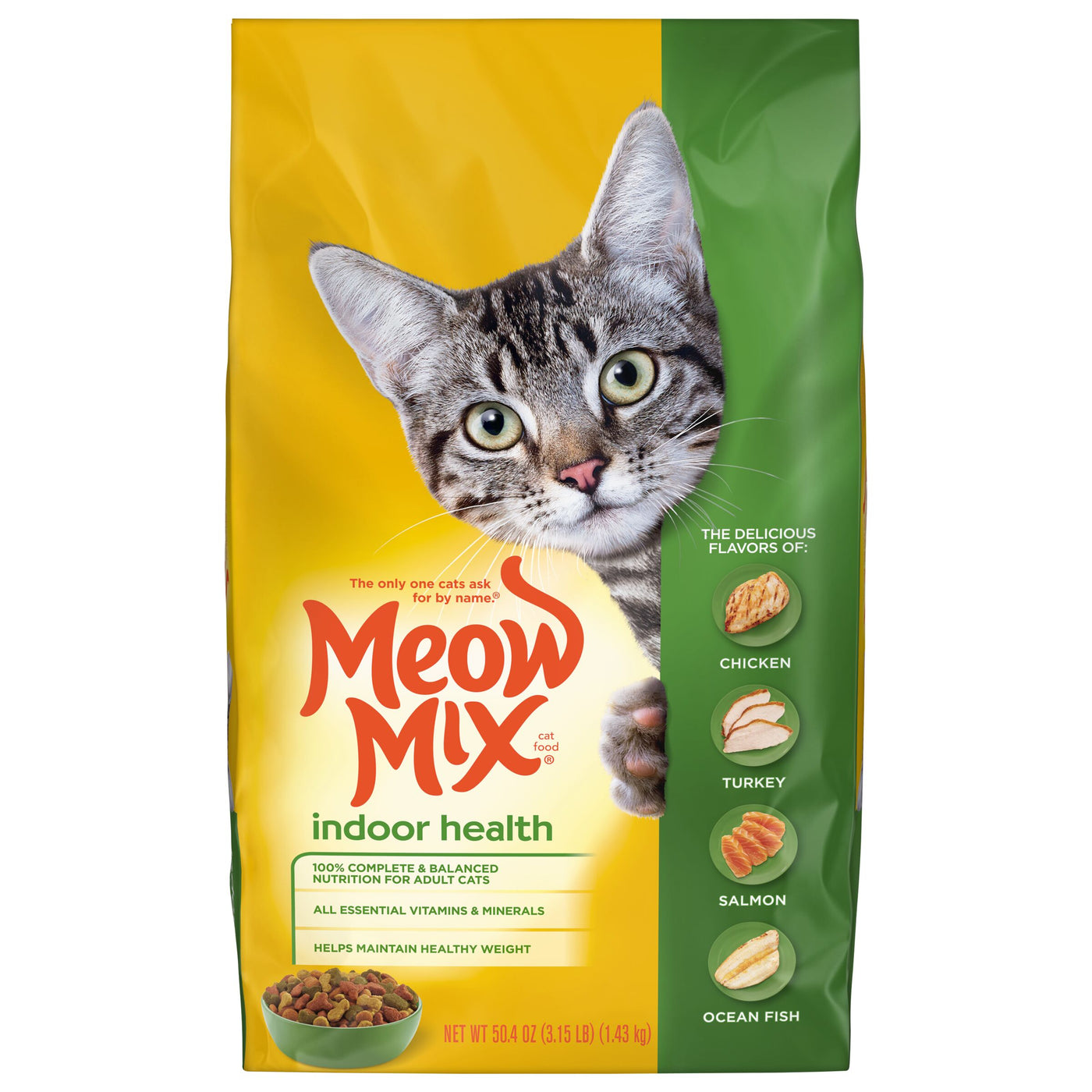 Meow Mix Indoor Health Dry Cat Food, 3.15 lb