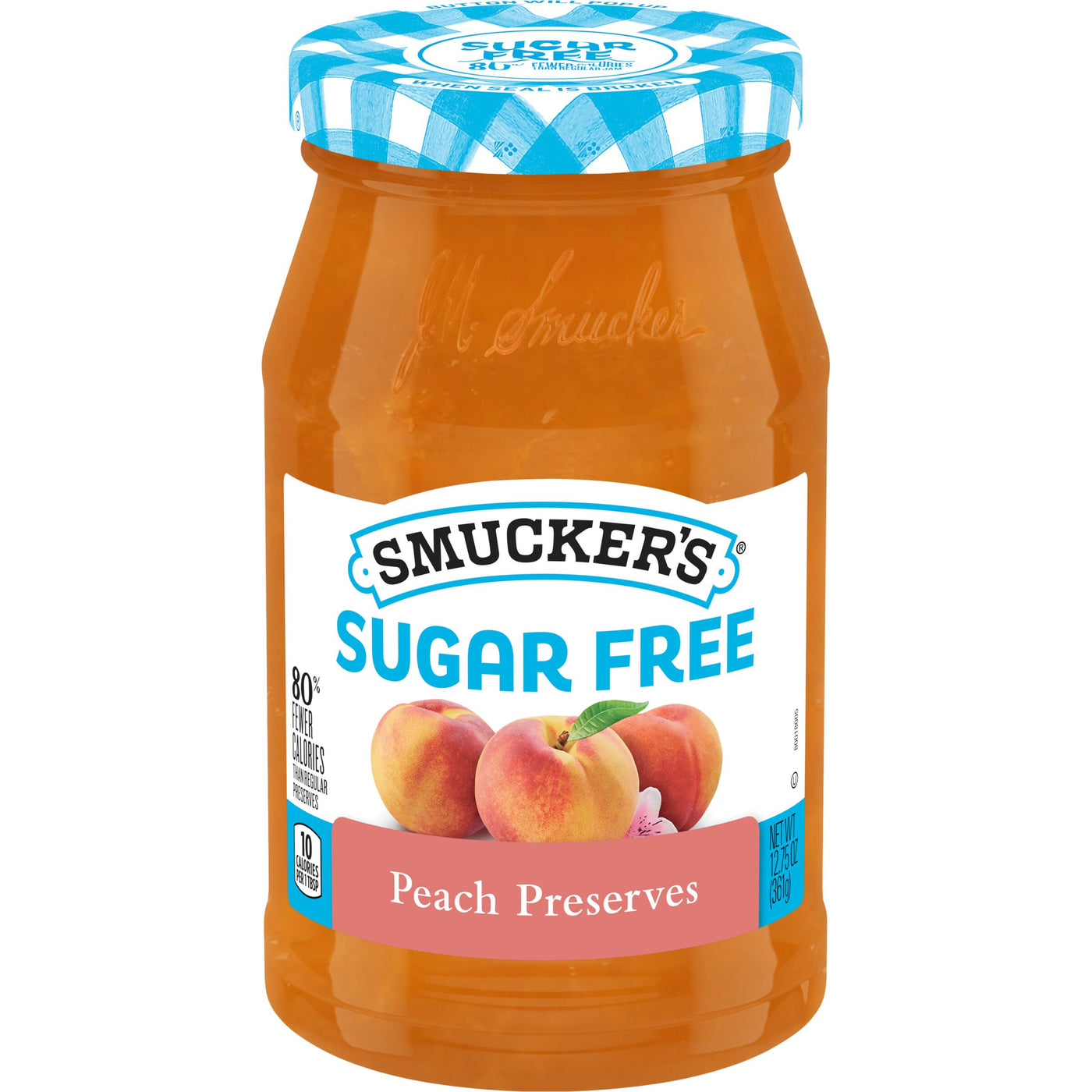 Smucker's Sugar Free Peach Preserves with Splenda Brand Sweetener, 12.75 oz