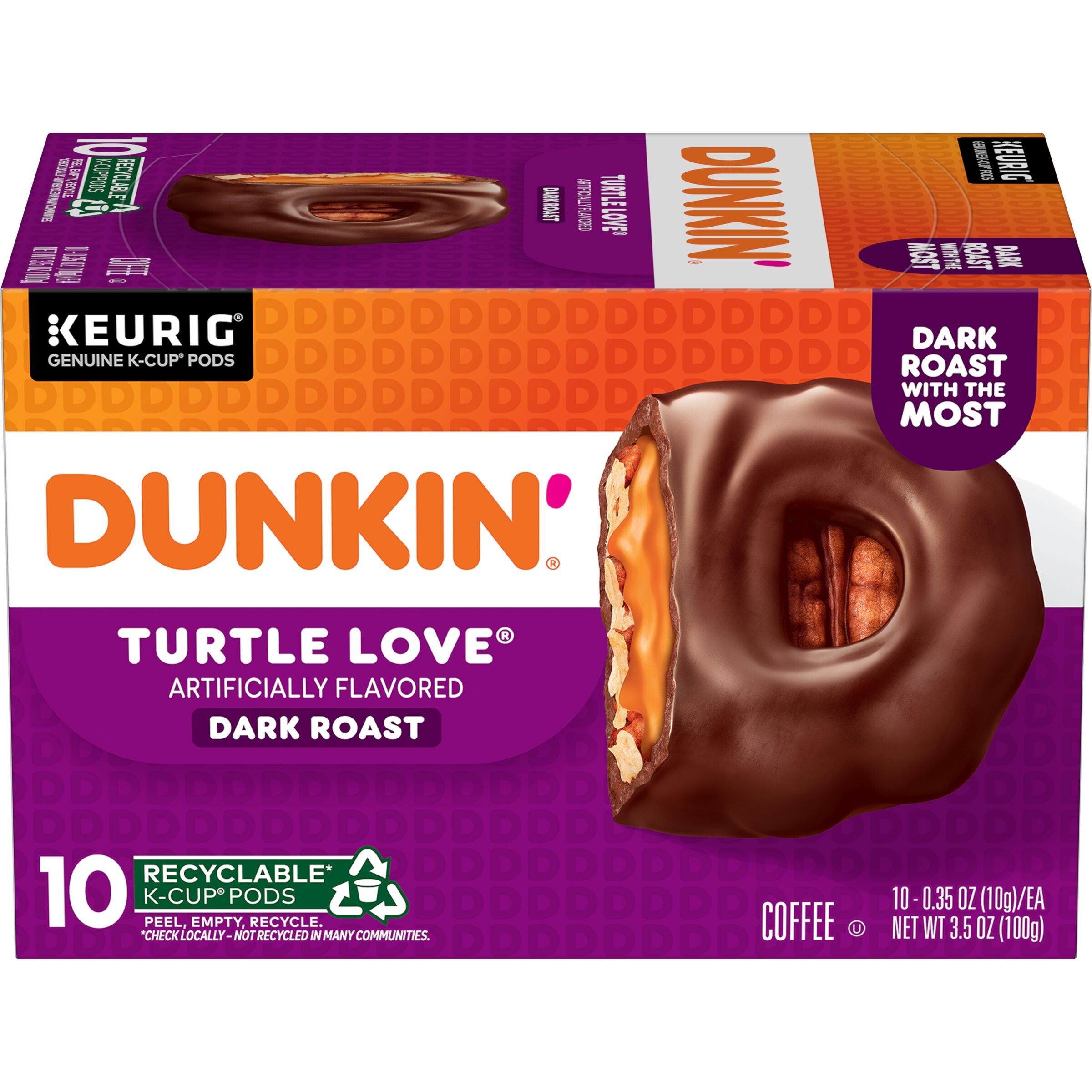 Dunkin Turtle Love Flavored Coffee K Cup Pods 10 Count The J.M. Smucker Co. Shop