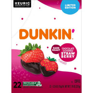 Dunkin' Chocolate Covered Strawberry Flavored Coffee, K-Cup Pods