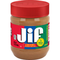 Jif Creamy Peanut Butter, 12 oz, Front