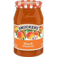 Smucker's Peach Preserves, 18 oz, Front