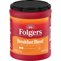 Folgers Breakfast Blend, Smooth & Mild Ground Coffee