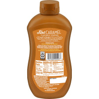 Smucker's Hot Caramel Flavored Topping, Microwavable Squeeze Bottle, 15.5 oz, Back