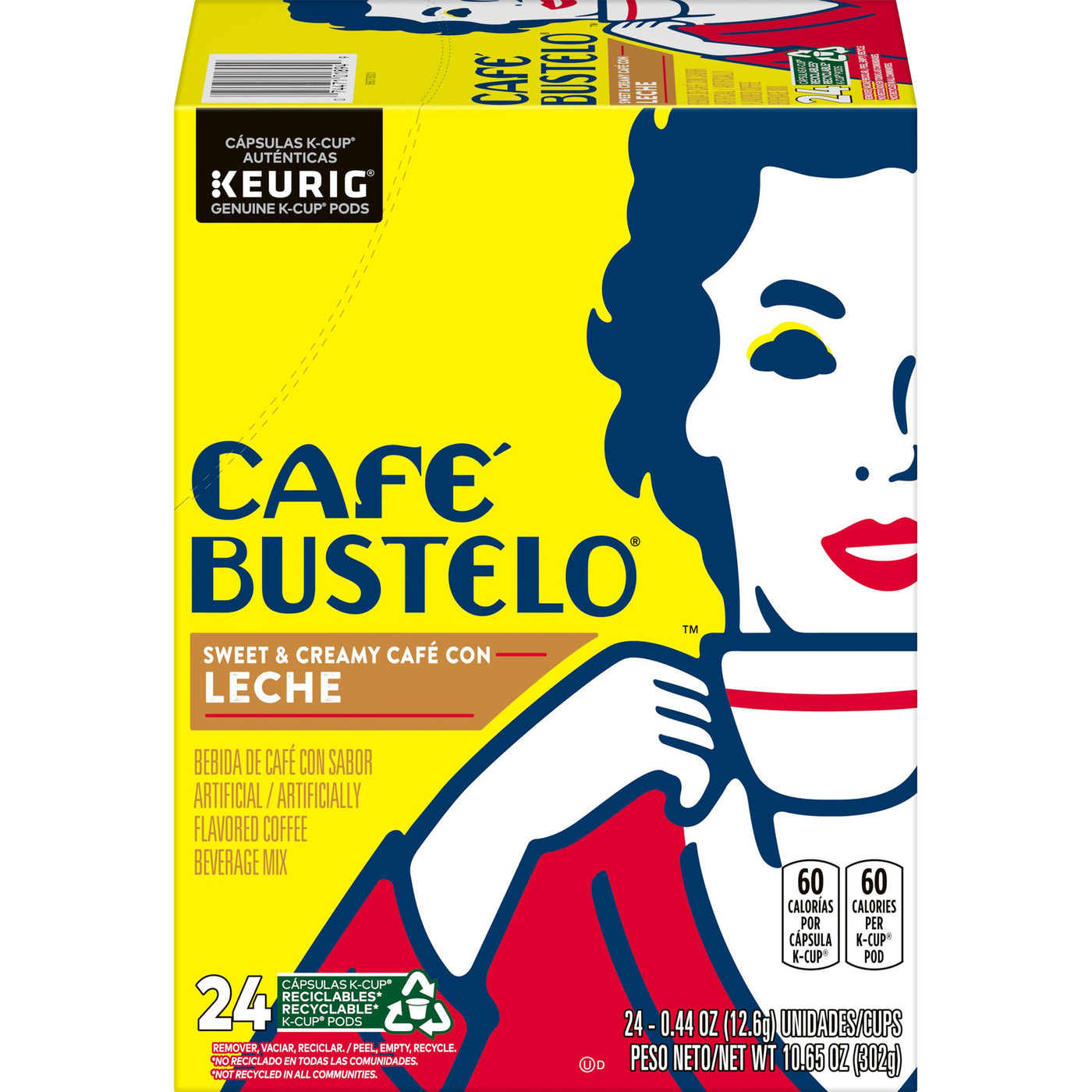 Cafe Bustelo Cafe con Leche, K-Cup Pods