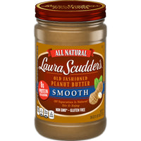 Laura Scudder's Natural Smooth Peanut Butter, 26 oz, Front