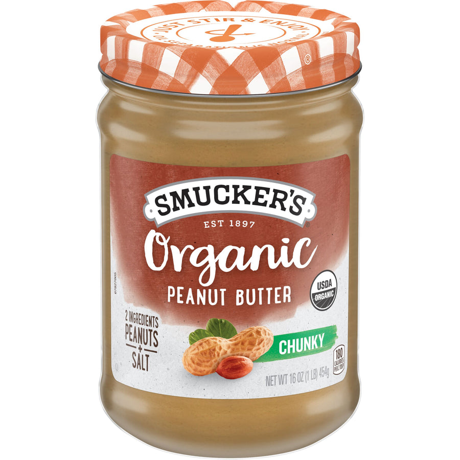 Smucker's Organic Natural Chunky Peanut Butter, 16 oz