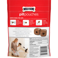 Milk-Bone Pill Pouches with Real Chicken Dog Treats, 6 oz, Back