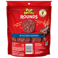 Pup-Peroni Rounds Dog Treats with Beef Brisket, 5 oz, Back