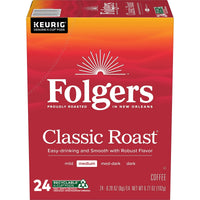 Folgers Classic Roast, Medium Roast Coffee, K-Cup Pods