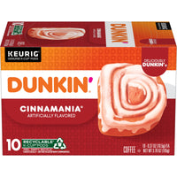 Dunkin' Cinnamania Flavored Coffee, K-Cup Pods, 10 Count, Front