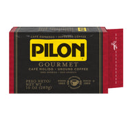Cafe Pilon Gourmet Espresso, Ground Coffee Brick, 10 oz